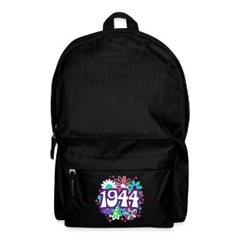Retro Groovy Jahr 1944 Frau 80 Jahre Jubiläum - Rucksack - Schwarz - Vorne