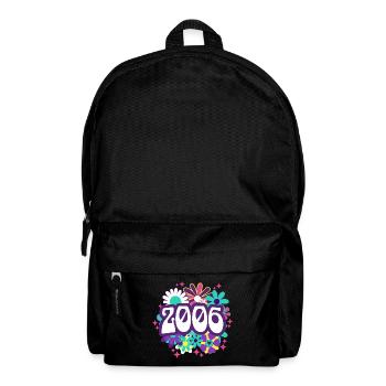 Rétro Groovy Année 2006 Femme 18 Ans Anniversaire - Sac à dos - noir - Devant