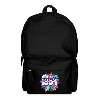 Retro Groovy Year 1954 Woman 70 Year Anniversary - Backpack - black - Front