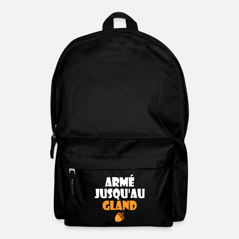 Armed to the Bone Humour French Expression - Backpack - black