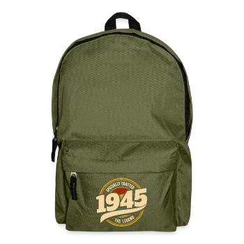 Millésime Année 1945 Légende 80 Ans Anniversaire - Sac à dos - vert olive - Devant