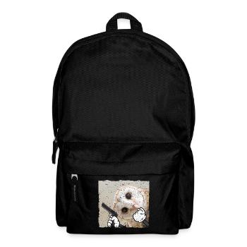 Eule bewaffnet Birds Vogel Gangster - Rucksack - Schwarz - Vorne