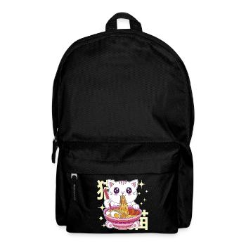 Ramen Katze Kawaii Nudeln Japanische Ramen Katze - Rucksack - Schwarz - Vorne