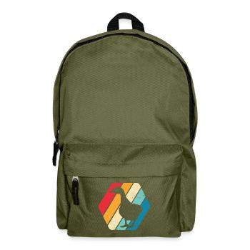 Duck Mallard Waterfowl Fan Retro - Backpack - olive green - Front