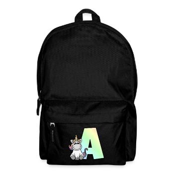 Unicorn Letter A - Backpack - black - Front