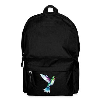 Adore Kolibris Buntes Aquarell Kolibri - Rucksack - Schwarz - Vorne