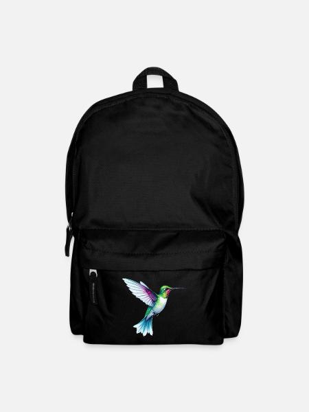Adore Colibris Coloré Aquarelle Colibri - Sac à dos - noir
