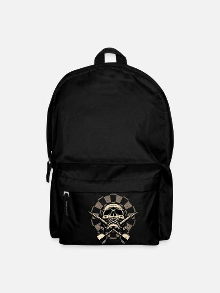 Dart Skull 2 - Dart T-Shirts RAHMENLOS - Sport - Rucksack - Schwarz