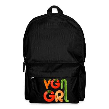 T-shirt végétalien Vegan Girl - Sac à dos - noir - Devant