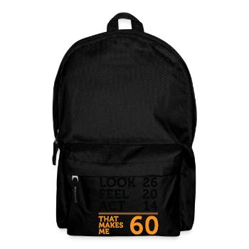 I am 60 years old, but .... - Backpack - black - Front