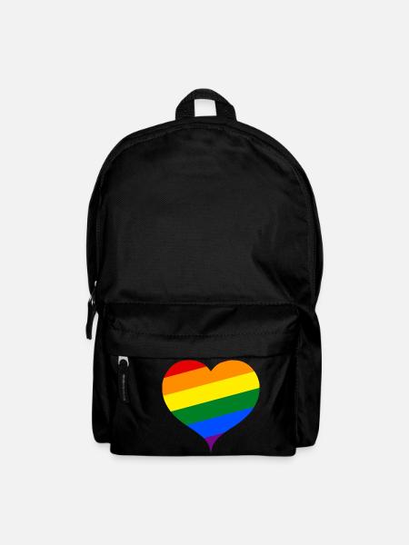 The rainbow heart;) - Backpack - black