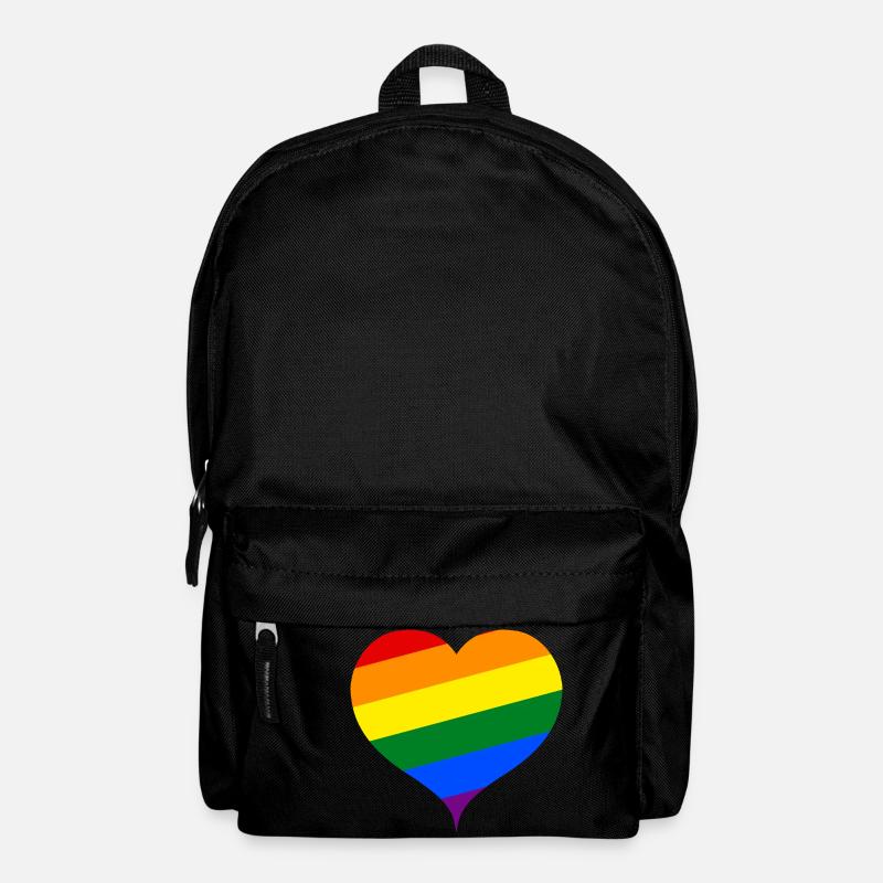 The rainbow heart;) - Backpack - black
