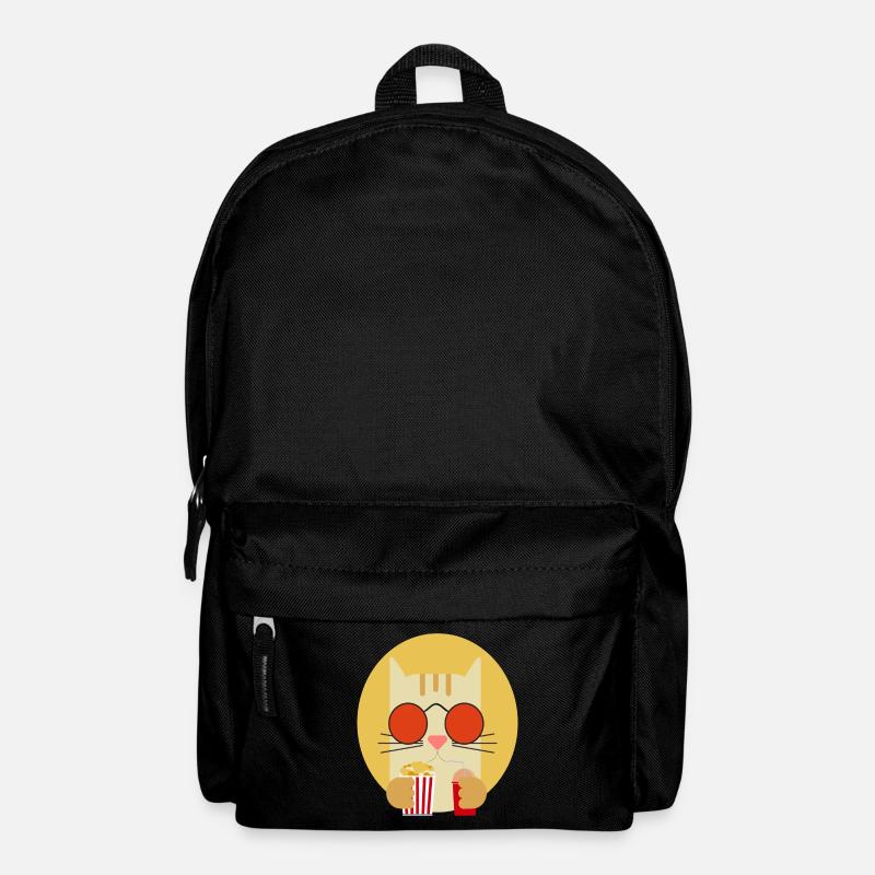 Popcorn Knabberzeug Kino Couch Fast Food Chips - Rucksack - Schwarz