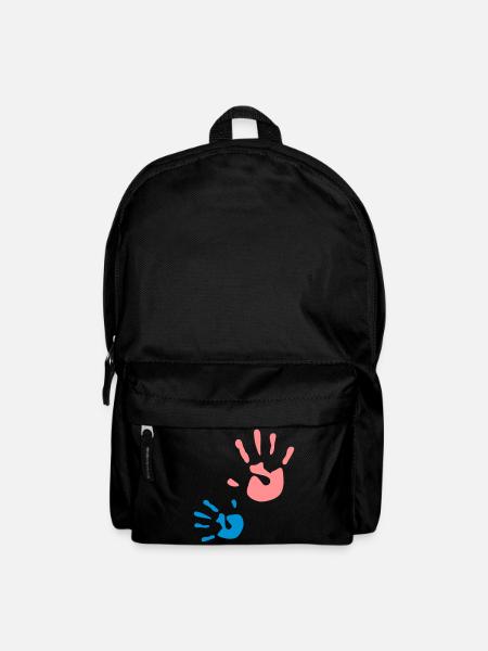mother child hand Kinderhand - Rucksack - Schwarz