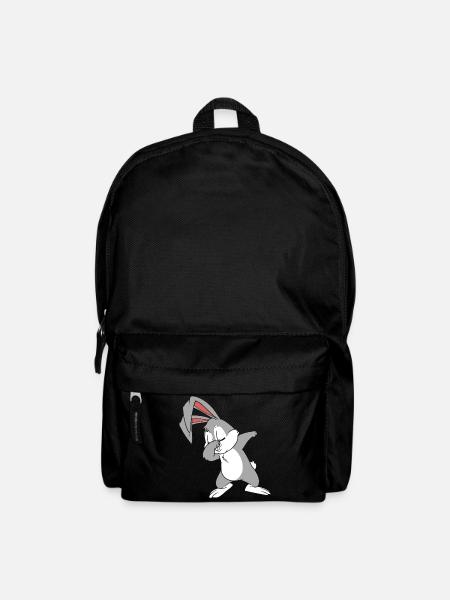 Cooler Osterhase - Rucksack - Schwarz