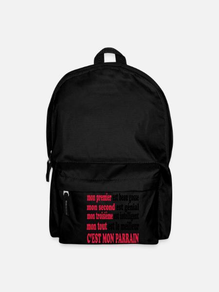 Mon parrain est beau - Sac à dos - noir