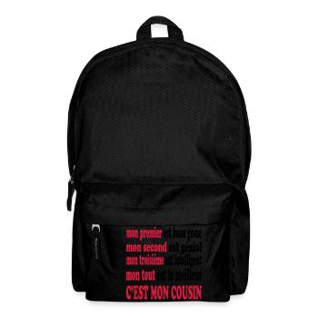 Mon cousin est beau - Backpack - black - Front