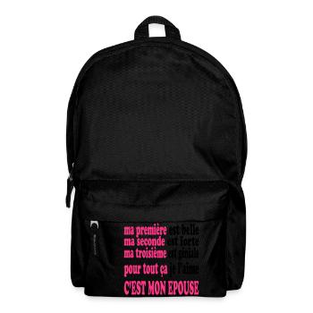 Mon épouse est belle - Backpack - black - Front