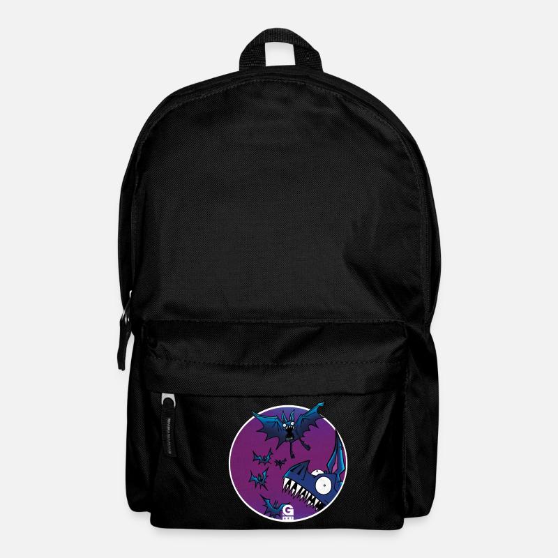 GIGGJOTT animierte Fledermäuse - Rucksack - Schwarz