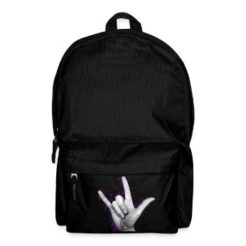 LOVE YOU Violet - Backpack - black - Front