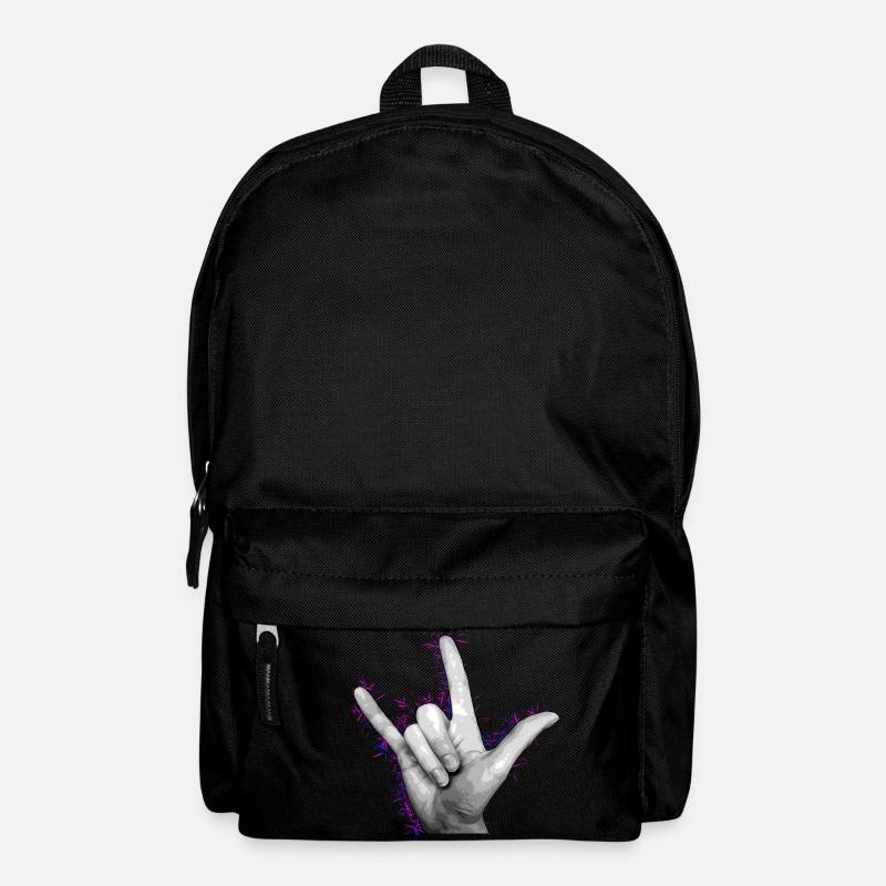LOVE YOU Violet - Sac à dos - noir