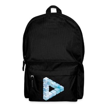 Eisblock Muster Design - Rucksack - Schwarz - Vorne