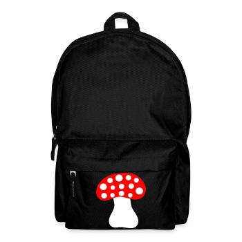 Fliegenpilz, Pilz im Wald Geschenk - Rucksack - Schwarz - Vorne