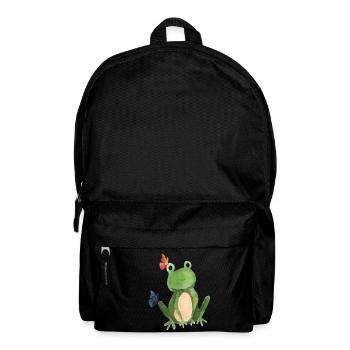 The frog and the butterflies - Backpack - black - Front