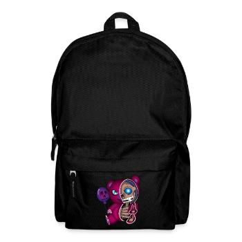 Skull Teddy bear Skelett Halloween Geschenkidee - Rucksack - Schwarz - Vorne