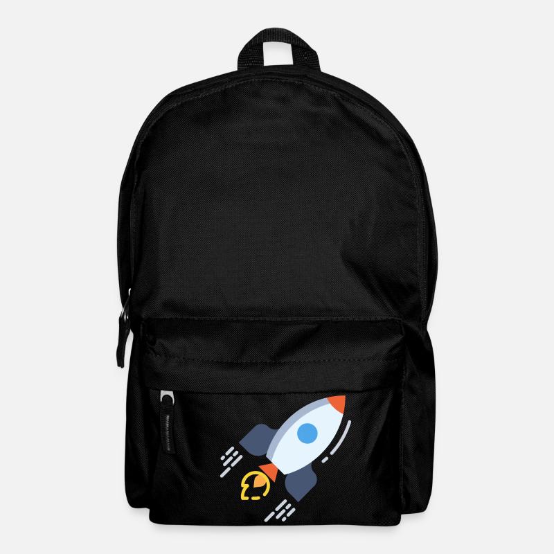 Fliegende Rakete Raumschiff. Geschenk - Rucksack - Schwarz