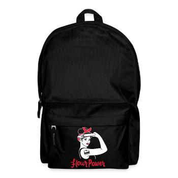 Baking women power feminism feminist baker - Backpack - black - Front