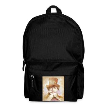 Giuseppe Verdi im Aquarell Stil - Rucksack - Schwarz - Vorne
