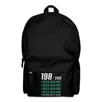 I Need Healing Gamer - Backpack - black - Front