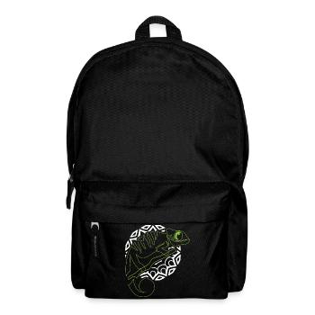 Leguan Leguane Echse Reptil Reptilien Iguana - Rucksack - Schwarz - Vorne