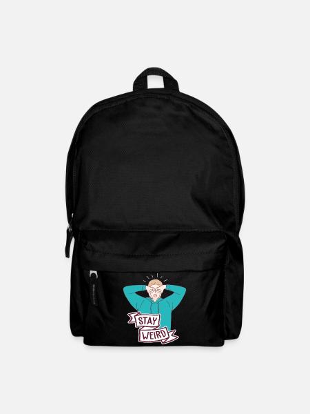 Stay Weird Sensibilisation autisme Différent TDAH - Sac à dos - noir
