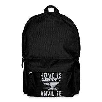 Anvil gift for blacksmith | Blacksmith Farrier - Backpack - black - Front