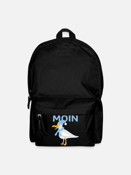 Lustige Möwe - Rucksack - Schwarz