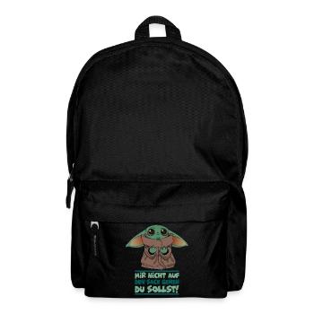 Mir nicht auf den Sack gehen du sollst Arbeit Büro - Rucksack - Schwarz - Vorne