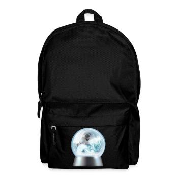 Snow Globe Puppy in Winter Glint - Backpack - black - Front