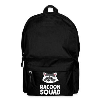Waschbär - Racoon Squad - Rucksack - Schwarz - Vorne