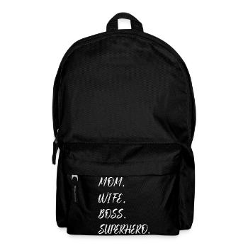Mama Ehefrau Superheld - Rucksack - Schwarz - Vorne