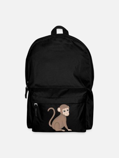 Affe Baby Äffchen - Rucksack - Schwarz