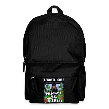 apnoetaucher oxygen apnoe tauchen schnorcheln - Rucksack - Schwarz - Vorne