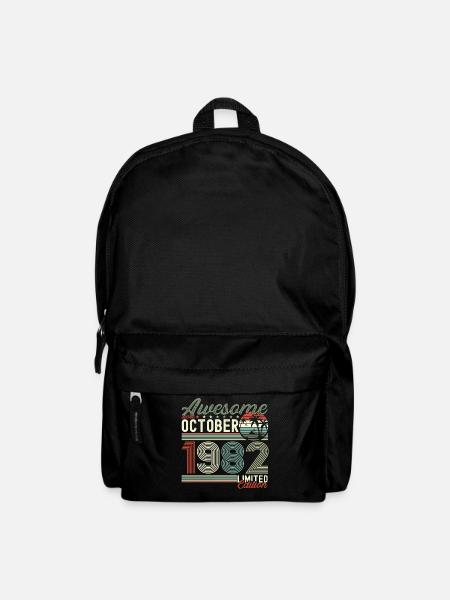 Awesome Oktober 1982 40. Geburtstag Geschenk - Rucksack - Schwarz