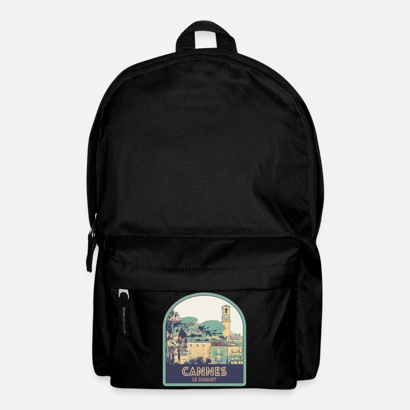 Le Suquet district in Cannes in France - Backpack - black