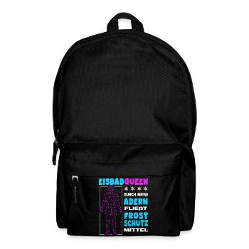 eisbaden eisbader-queen eisbad eiswasser - Rucksack - Schwarz - Vorne