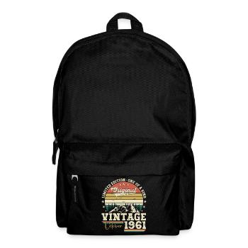 Original October 1961 61st Birthday Gift Cool - Backpack - black - Front