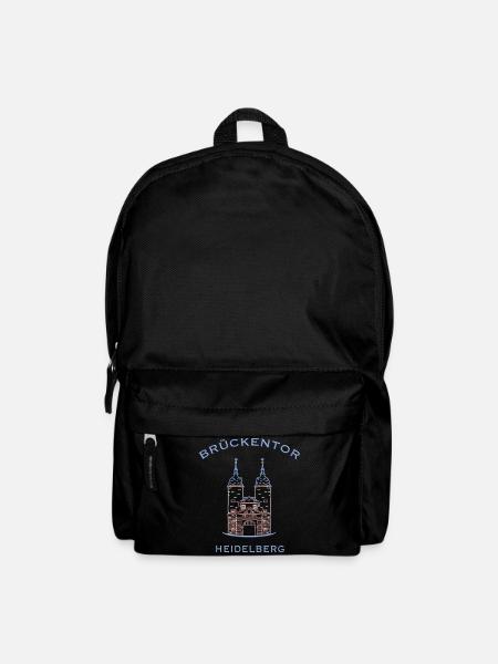 Heidelberg, Wahrzeichen Brückenturm 2 - Rucksack - Schwarz
