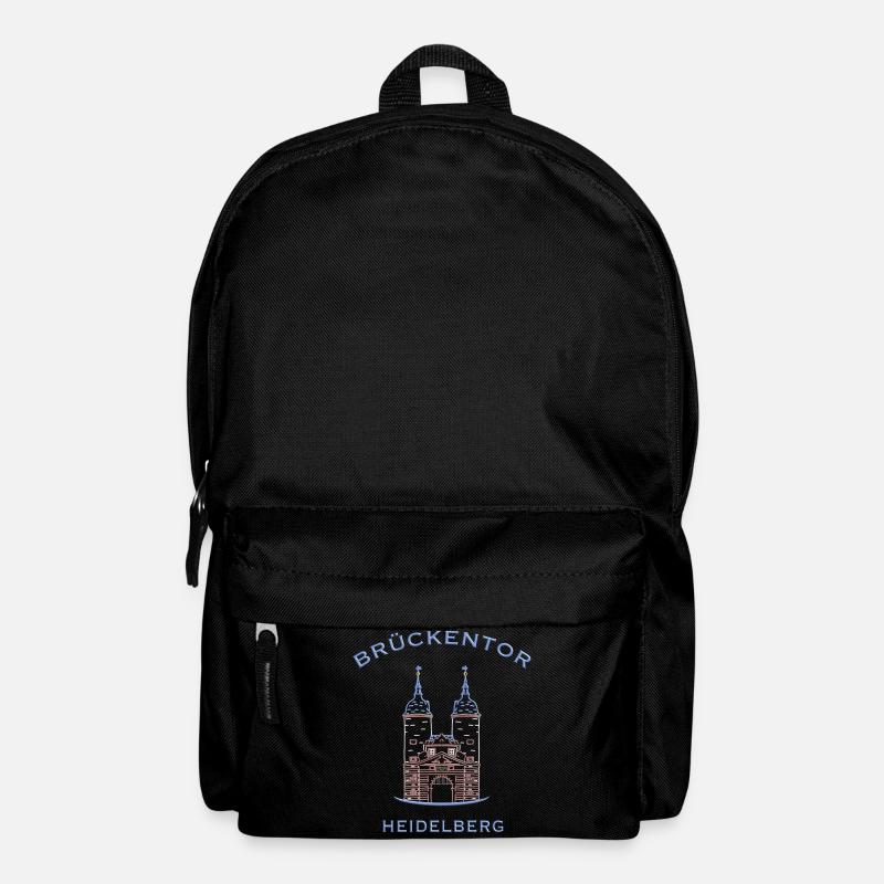 Heidelberg, Wahrzeichen Brückenturm 2 - Rucksack - Schwarz