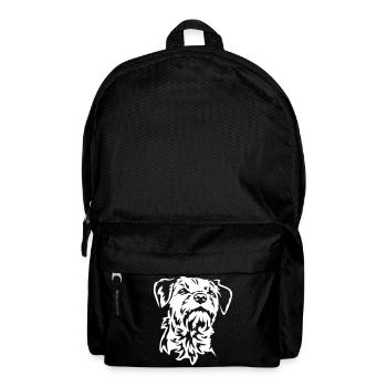 Border Terrier Head "Black Edition" - Backpack - black - Front